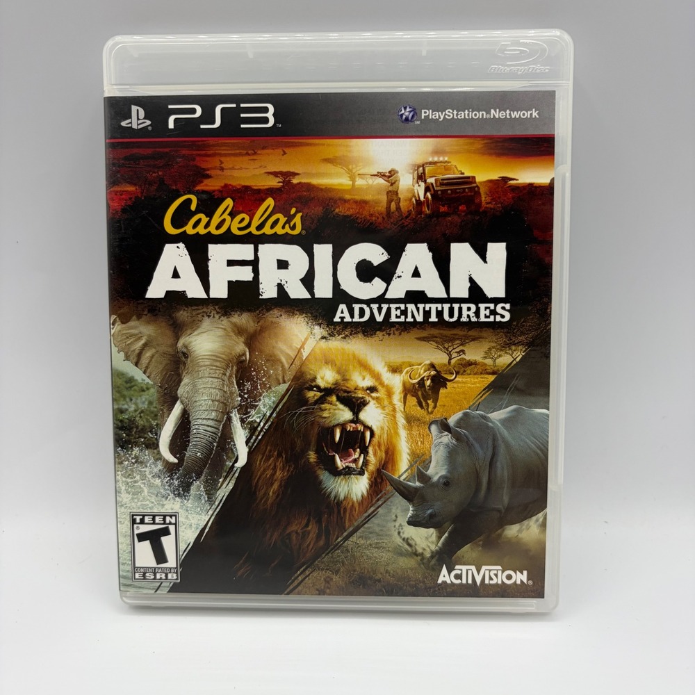 Cabelas African Adventures Sony PlayStation 3 PS3 Activision Hunting Game 2013